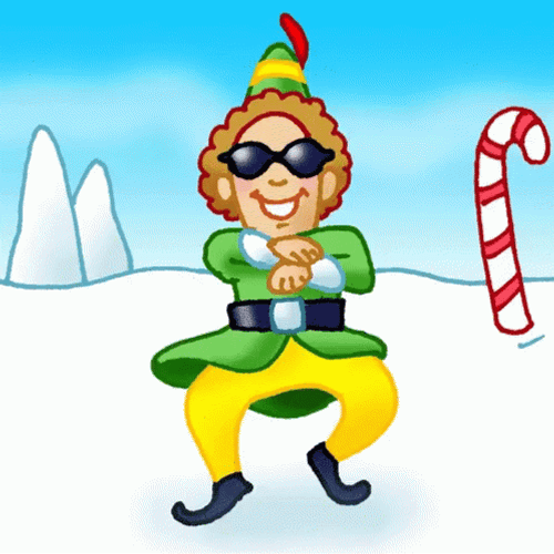 Elf On The Shelf Moving Gangnam Style Dance GIF