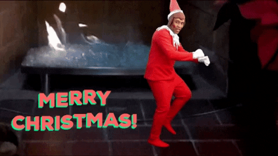 Elf On The Shelf Moving Running Man Dance GIF