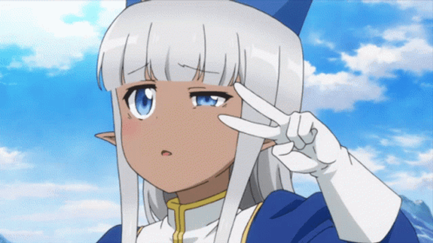 Elf Posing For A Picture GIF