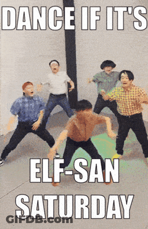 Elf San Saturday Dancing GIF