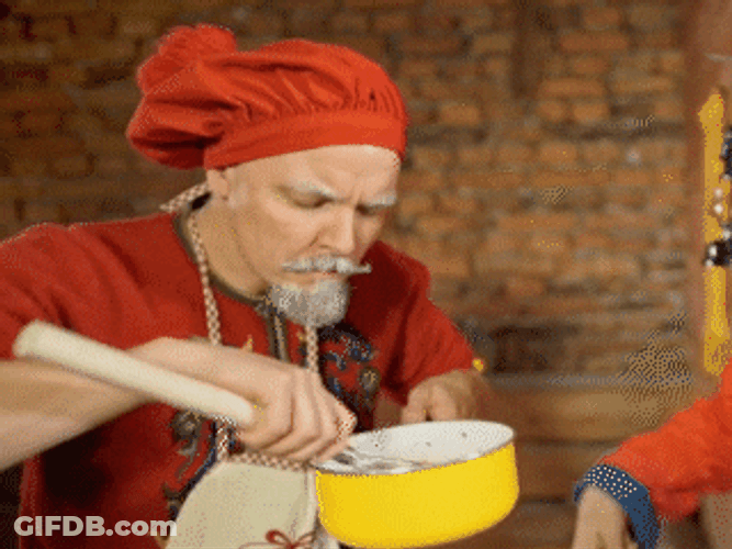 Elf Santa Cooking GIF