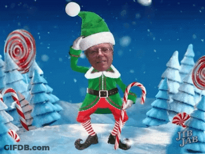 Elf Santa Dancing GIF