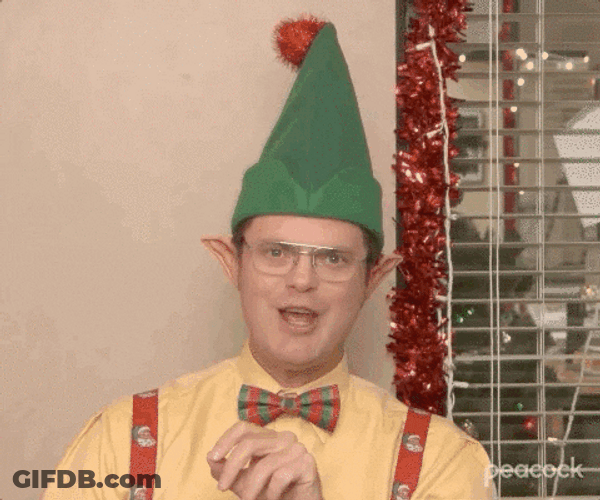 Elf Santa Grin GIF