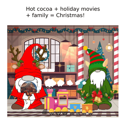Elf Santa Holiday Family Christmas GIF