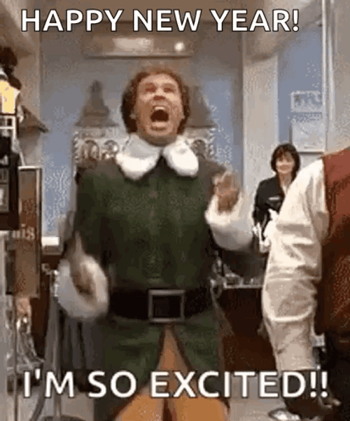 Elf Santa Is So Excited Meme GIF