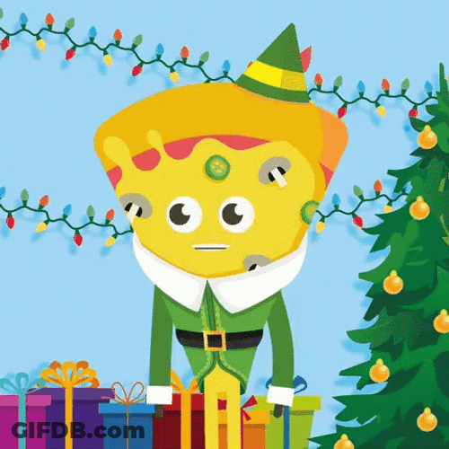 Elf Santa Shouting Santa GIF