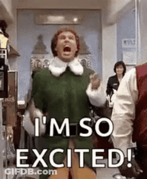 Elf Says I'm So Excited Meme GIF