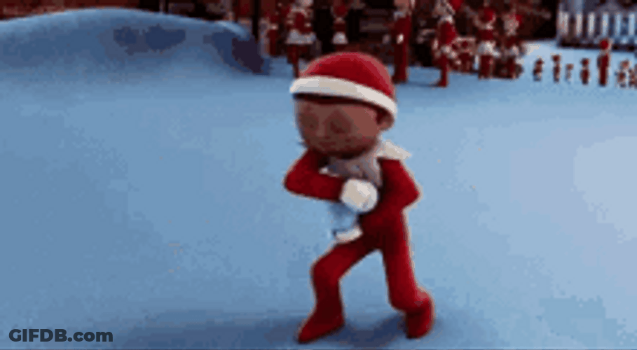Elf Snowball Fight GIF