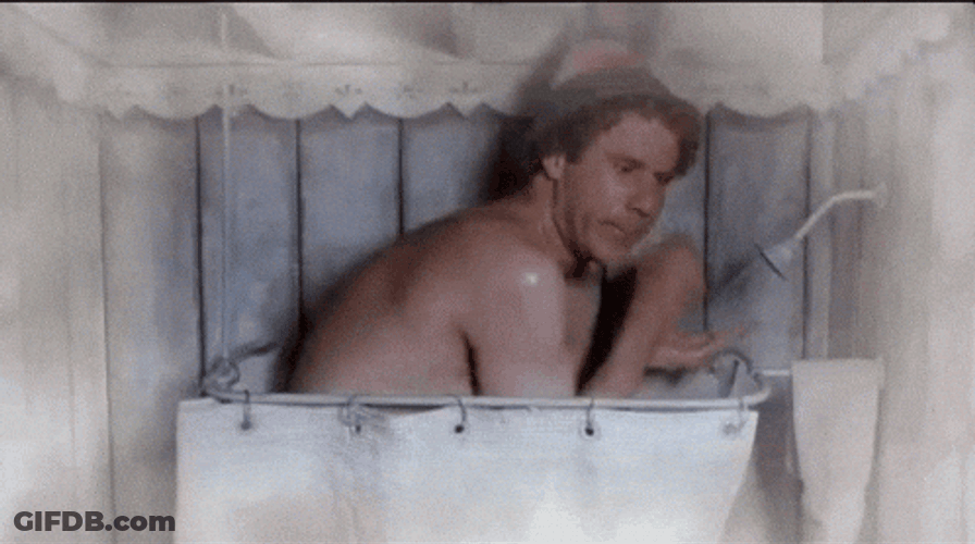 Elf William Buddy Hobbs Showering In Small Space GIF