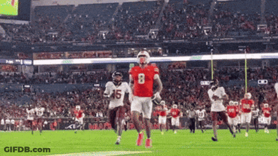 Elijah Arroyo Miami Hurricanes Hand Sign GIF