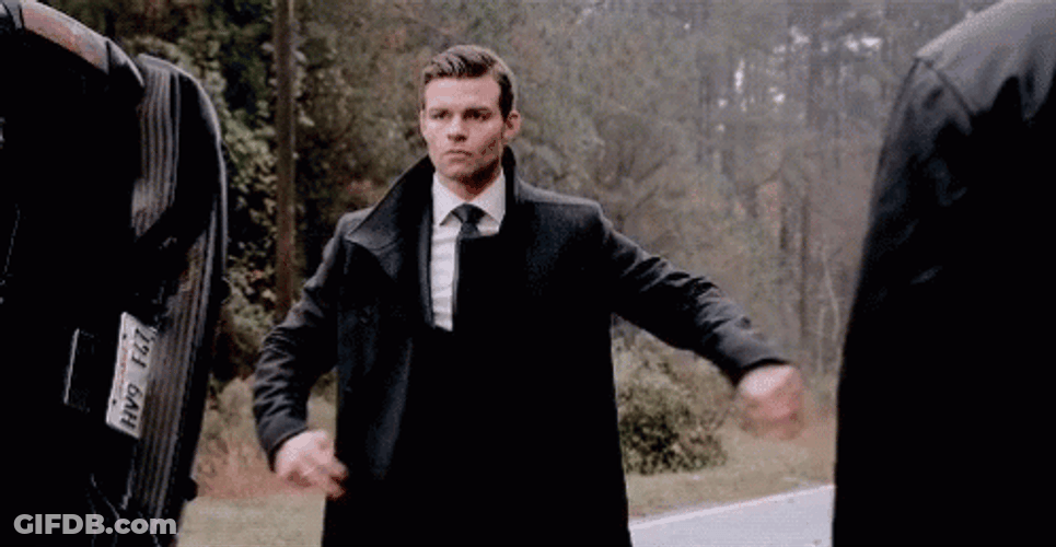 Elijah Mikaelson Vampire Diaries Coat GIF
