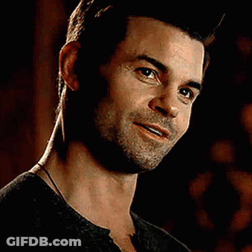 Elijah Mikaelson Vampire Diaries Smile Blink GIF