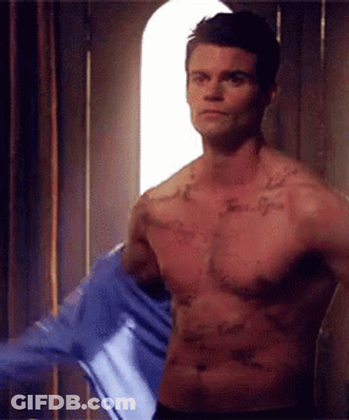 Elijah Mikaelson Vampire Diaries Topless GIF