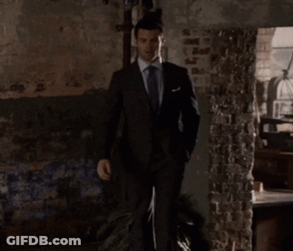 Elijah Mikaelson Vampire Diaries Walking GIF