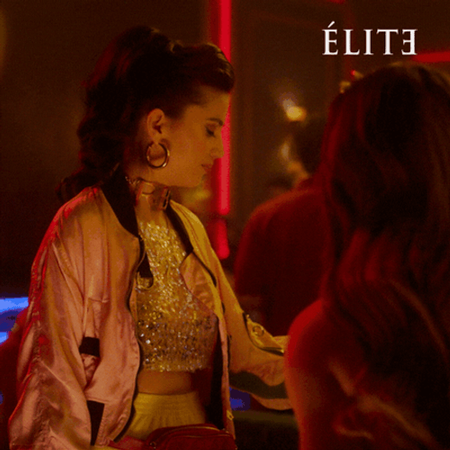 Elite Lucrecia Alcohol On Face GIF