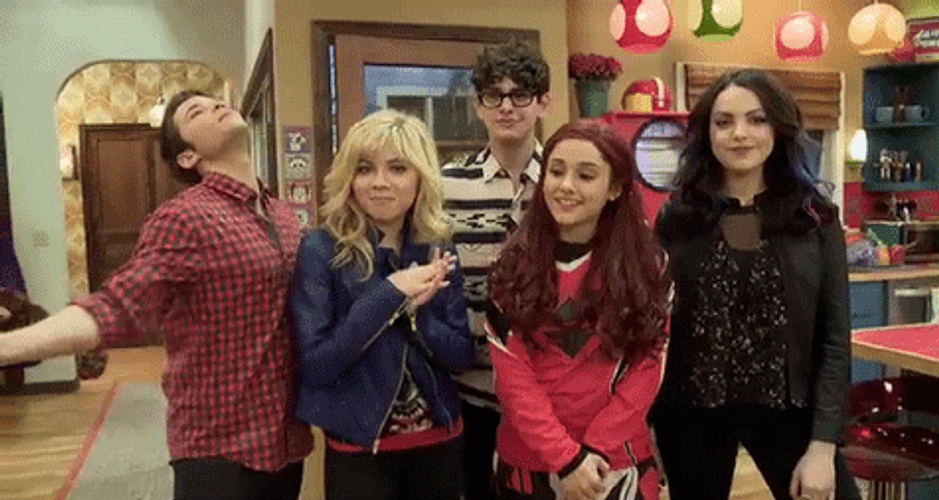 Elizabeth Gillies And Victorious Characters GIF