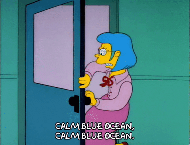 Elizabeth Hoover Frazzled The Simpsons GIF