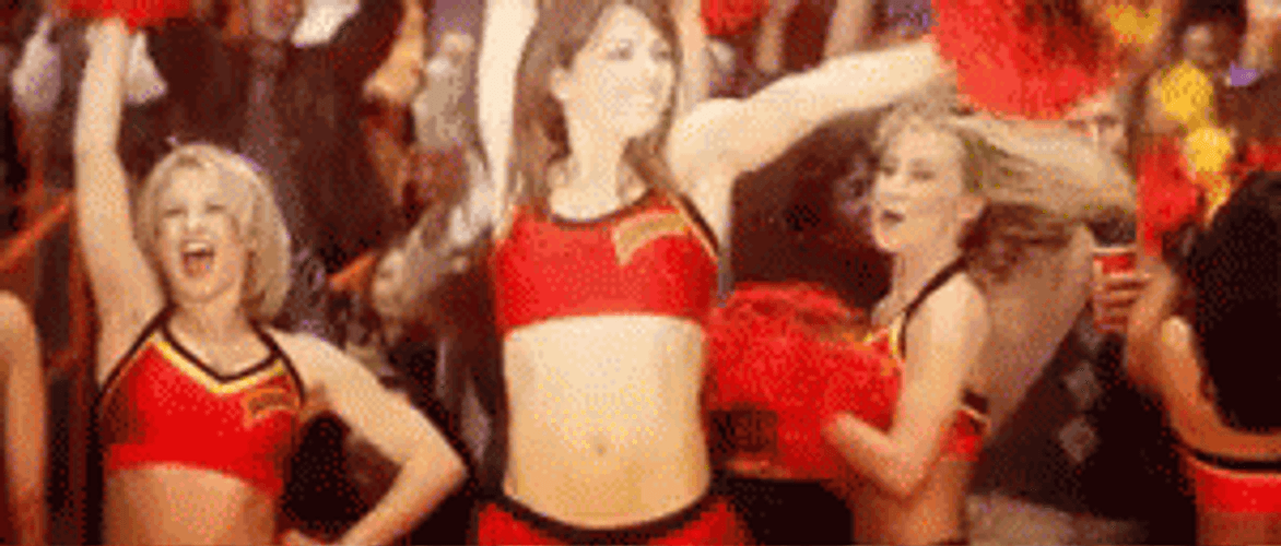 Elizabeth Hurley Cheering GIF