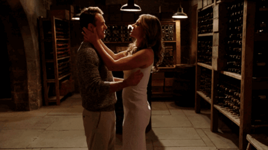 Elizabeth Hurley Kissing GIF