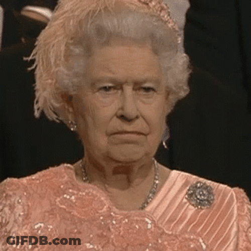 Elizabeth II One Is Not Amused GIF