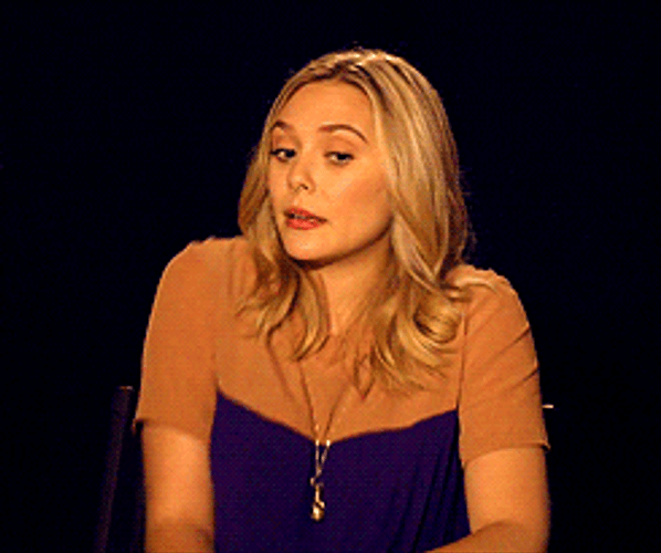 Elizabeth Olsen I Know Nothing GIF