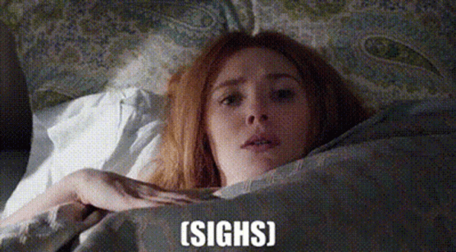Elizabeth Olsen Sigh Mode GIF