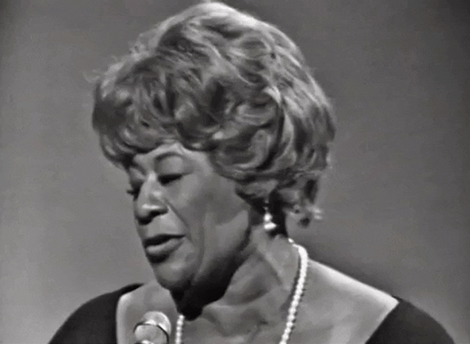 Ella Fitzgerald Dangling Earrings GIF