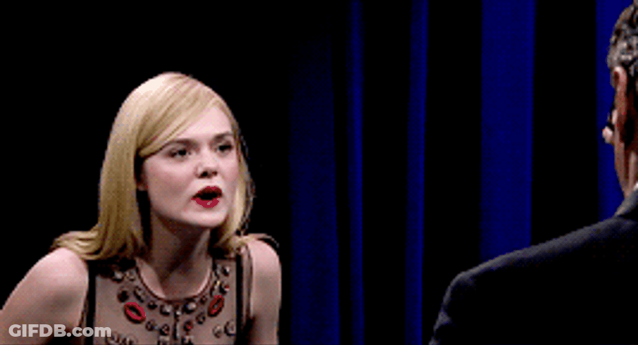 Elle Fanning Answer Quiz Tonight Show GIF