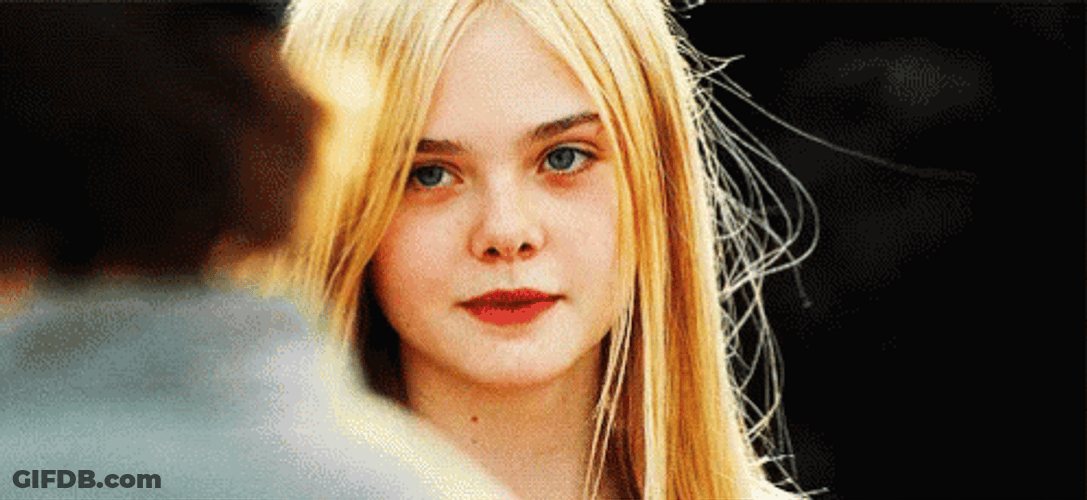 Elle Fanning Beautiful Stare Super 8 GIF