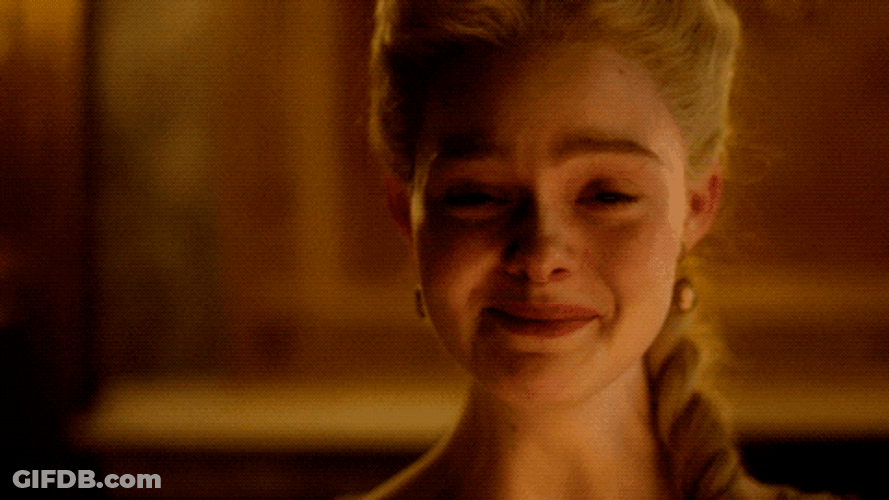 Elle Fanning Crying Toast Wine Catherine GIF
