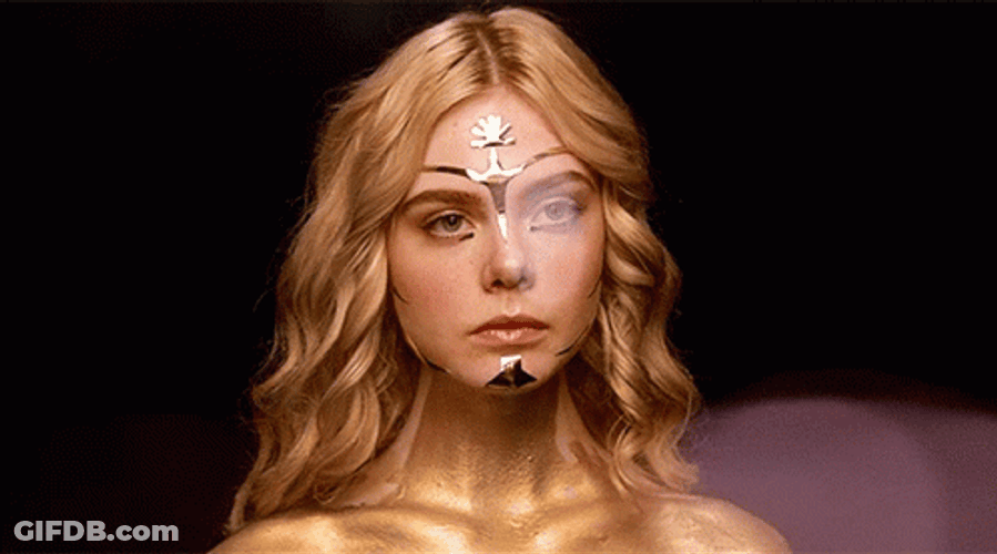 Elle Fanning Glitter Neon Demon Movie GIF