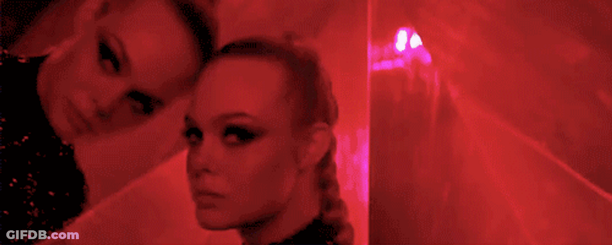 Elle Fanning Party Club Lights GIF