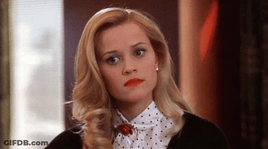 Elle Woods Being Suspicious GIF