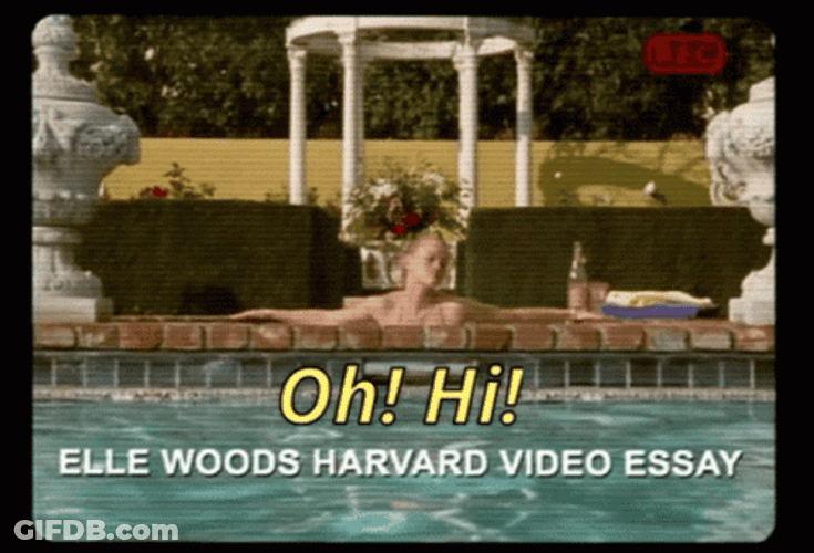 Elle Woods Enjoying The Pool GIF