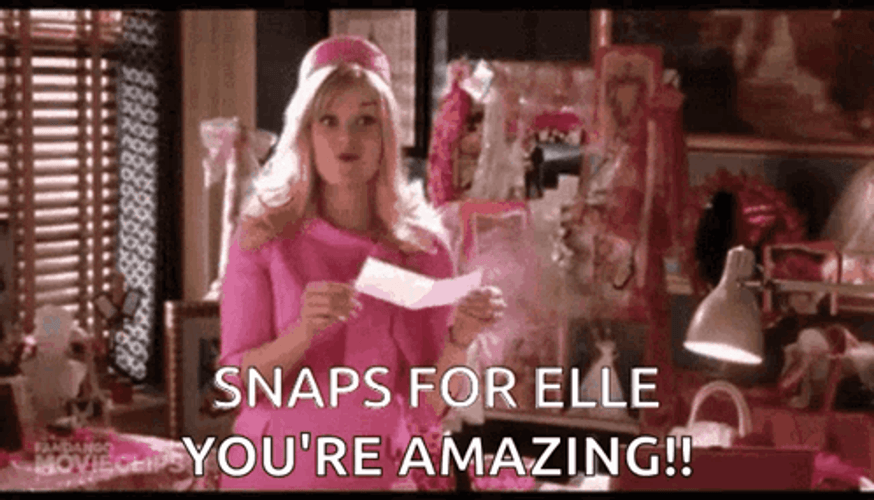 Elle Woods In Very Pink GIF
