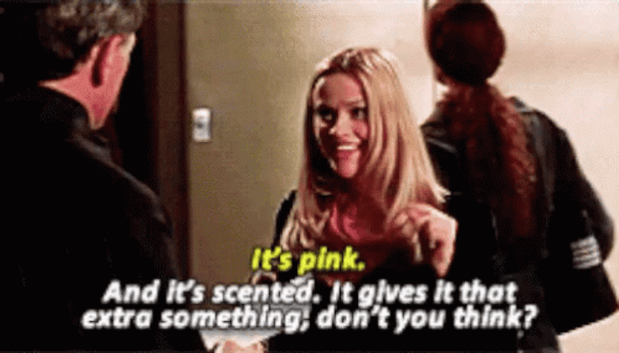 Elle Woods It's Pink And Scented GIF