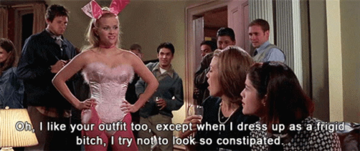 Elle Woods Lovable Pink Outfit GIF