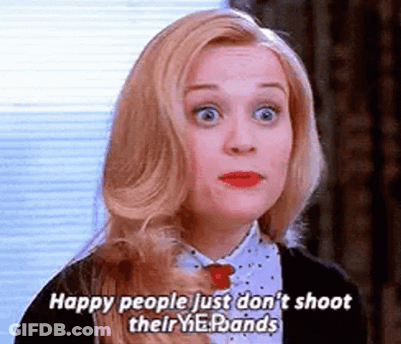 Elle Woods Says About Happy People GIF