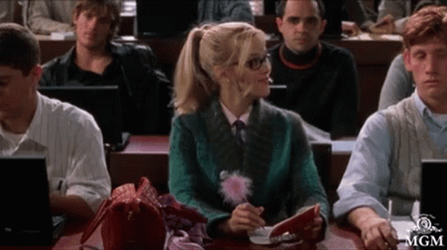 Elle Woods Wearing Glasses GIF