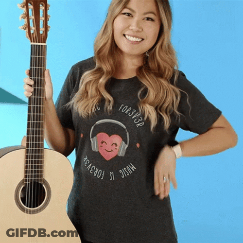 Ellen Chang Showing Guitar GIF