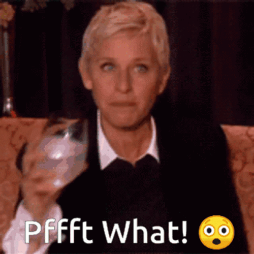 Ellen DeGeneres Pfft What GIF