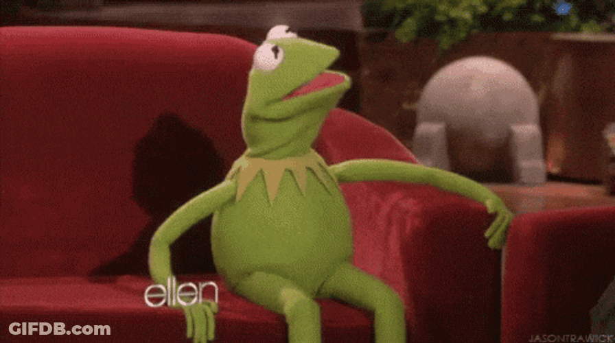 Ellen Guest Kermit Falling Off Building GIF