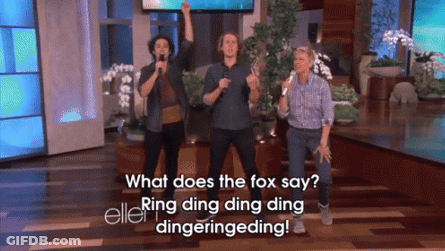 Ellen Singing Dancing Ding Ding Ding GIF