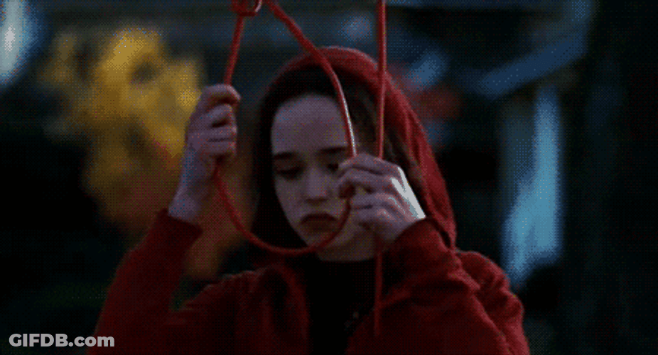 Elliot Page Insert Head Noose Hanging GIF