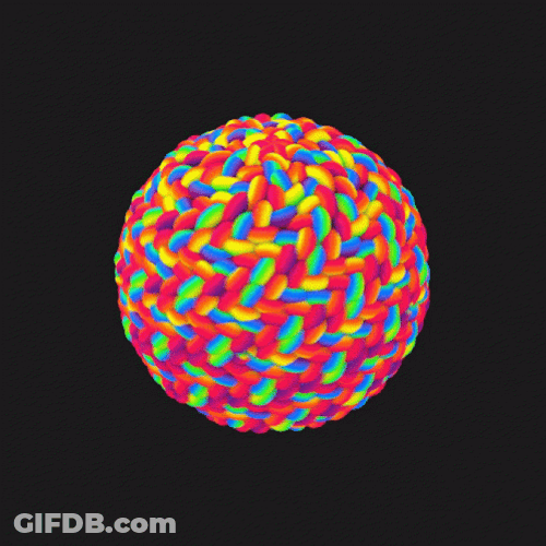 Elliptical Colorful Optical Illusion GIF