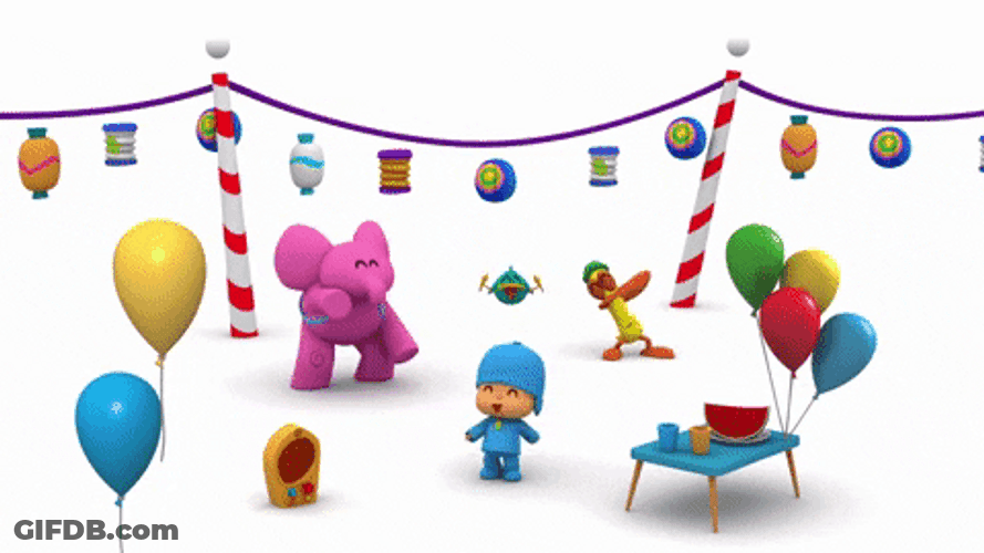 Elly And Pocoyo Dancing GIF
