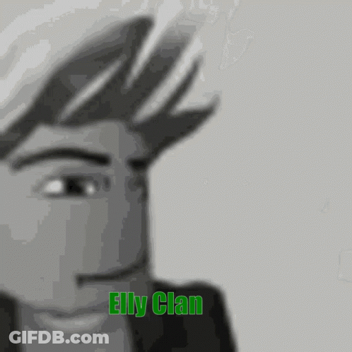 Elly Clan Black And White Man Face GIF