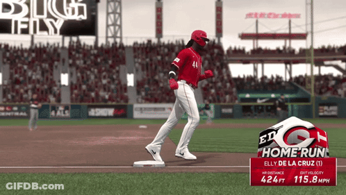 Elly De La Cruz Baseball Player Running GIF