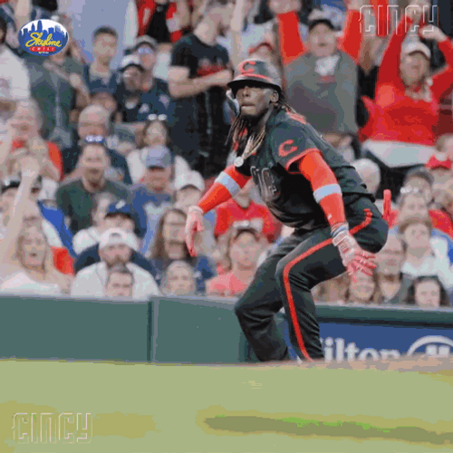 Elly De La Cruz Reds Win GIF