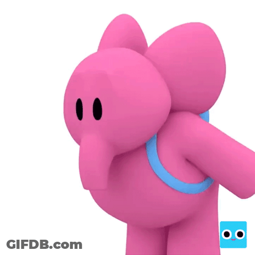 Elly Laughing Pocoyo Animated Series GIF